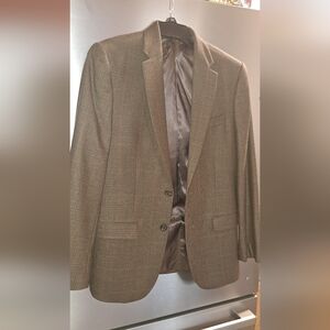 Lauren Ralph Lauren Black Label Jacket Men 39 Reg. Brown Blazer Wool Houndstooth